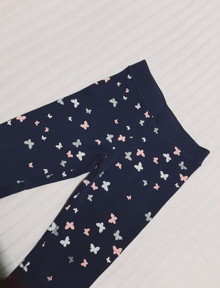 Renkli kelebek Baskılı kalın Kız Tayt H&M - Görsel 2
