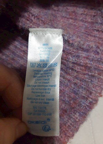 Mor Pastel Örgü Kadın Bere ve boyunluk Okaidi - Görsel 5