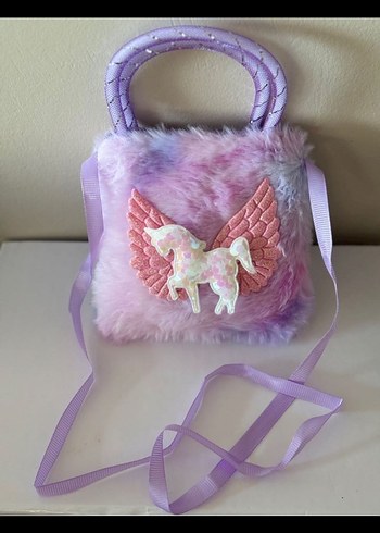 Unicorn pelüş Kız Çantası - Görsel 7