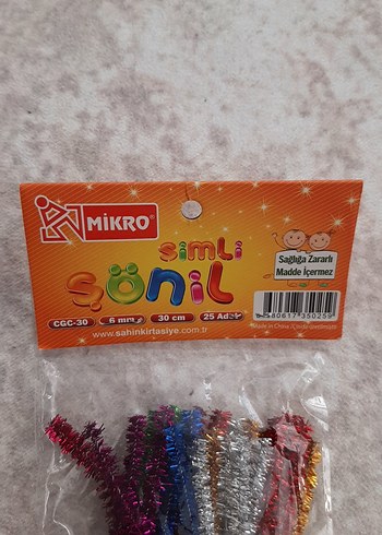 25 simli renkli şönil - Görsel 3