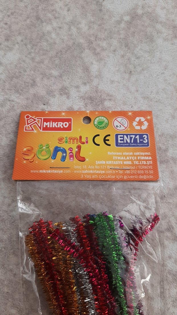 25 simli renkli şönil - Görsel 4