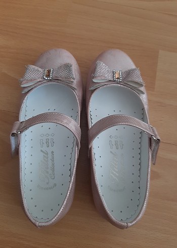 Kız Çocuk Pembe Kemerli Babet Ayakkabı - Görsel 6