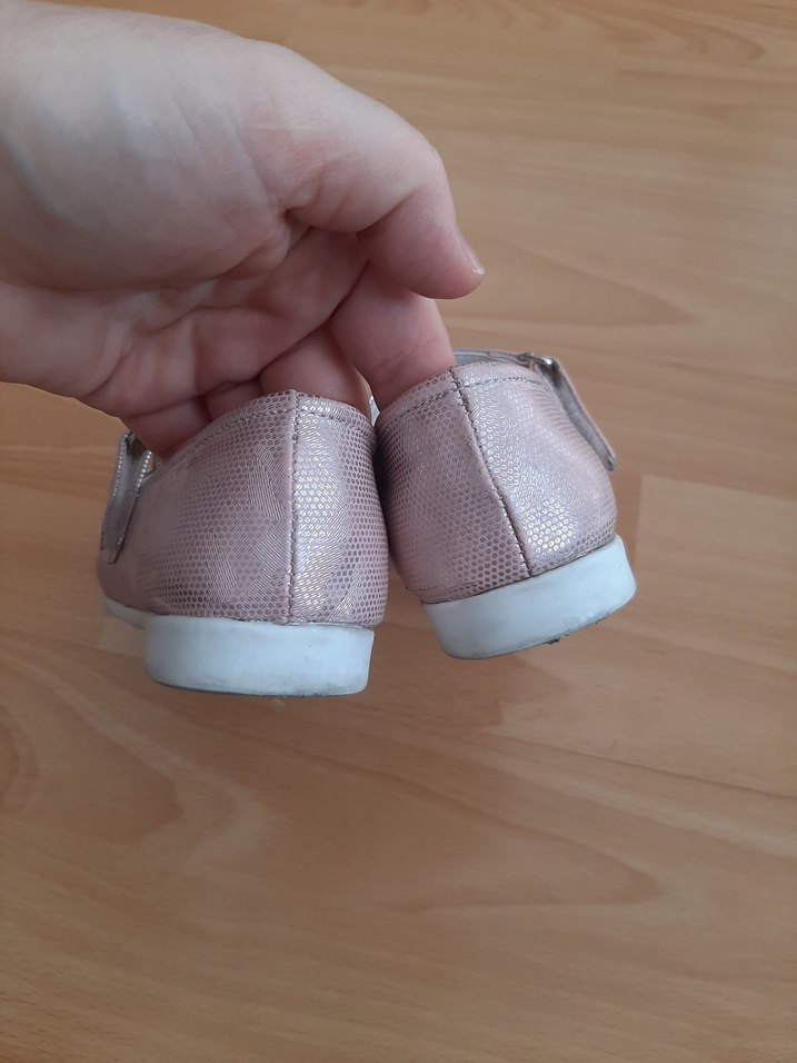 Kız Çocuk Pembe Kemerli Babet Ayakkabı - Görsel 5