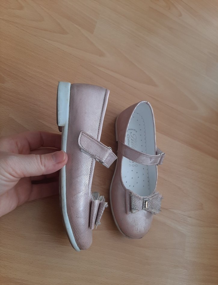 Kız Çocuk Pembe Kemerli Babet Ayakkabı - Görsel 3