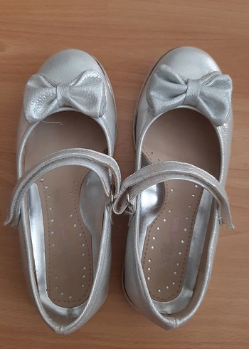 Kız Çocuk Gri Fiyonk Detaylı Babet - Görsel 7