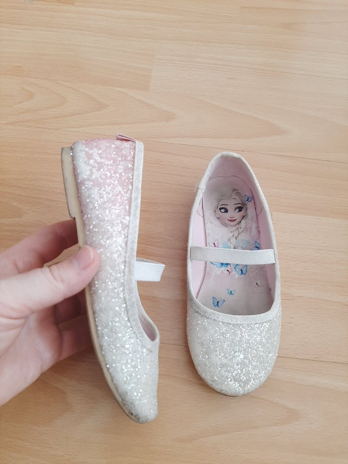 Beyaz Simli Kız Çocuk Babet H&M Elsa Frozen - Görsel 2