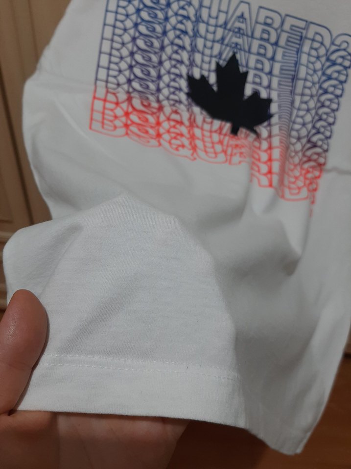 Beyaz Baskılı Erkek Tişört Dsquared2 - Görsel 3