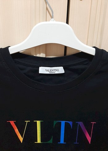 VLTN Baskılı Siyah Erkek Tişört Valentino - Görsel 3