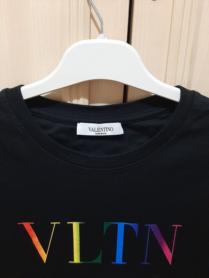VLTN Baskılı Siyah Erkek Tişört Valentino - Görsel 3