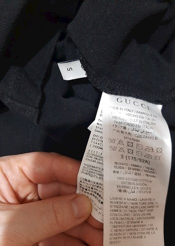 Gucci Siyah Baskılı Tişört - Görsel 7