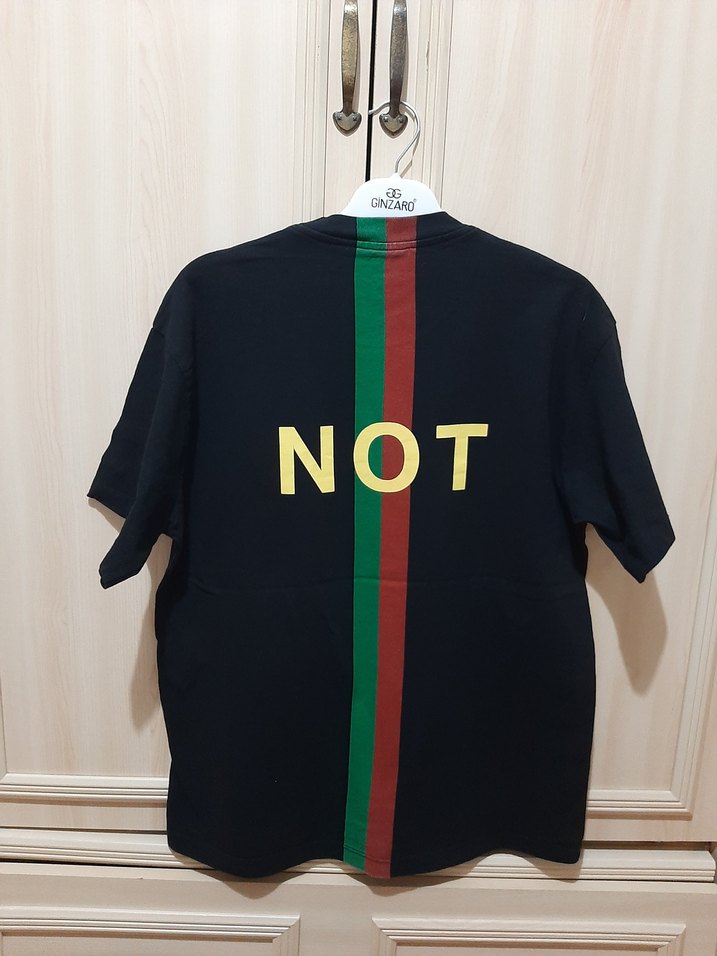 Gucci Siyah Baskılı Tişört - Görsel 5