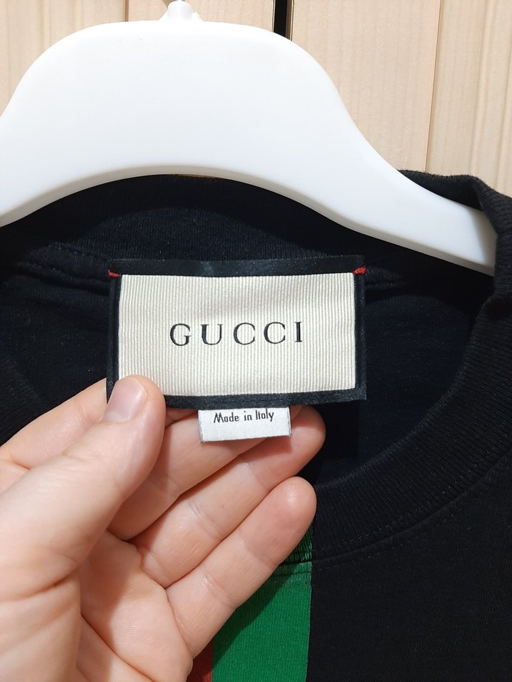 Gucci Siyah Baskılı Tişört - Görsel 4