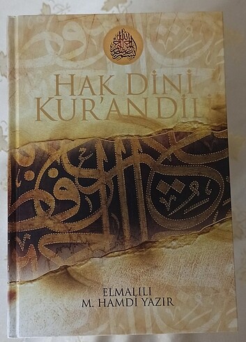 Hak dini Kur'an Dili Elmalı lı Hamdi Yazır tefsiri 