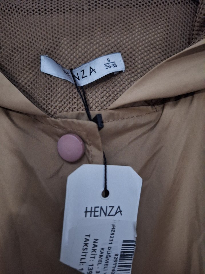 Bej Kadın Uzun Düğmeli Trençkot - Görsel 2