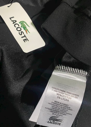 s Beden Lacoste Siyah Kamuflaj Desenli Sweatshirt