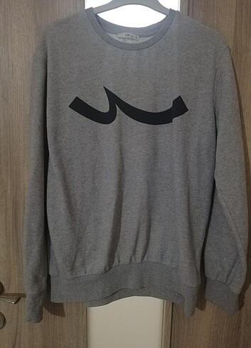 Orijinal M beden logolu yuvarlak yaka bayan sweatshirt 