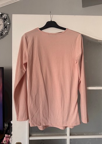 LC Waikiki Pembe Düğmeli Hamile Bluzu, Uzun Kollu, Rahat Kesim