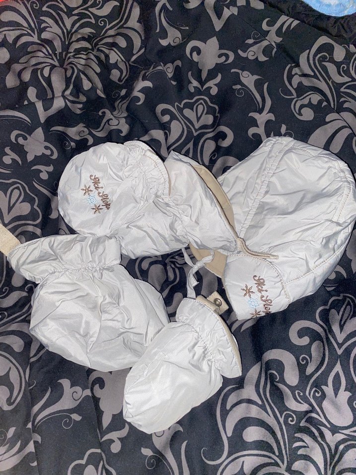 Bebek  Parlak Beyaz Fermuarlı Tulumu yenıden farksız - Görsel 4