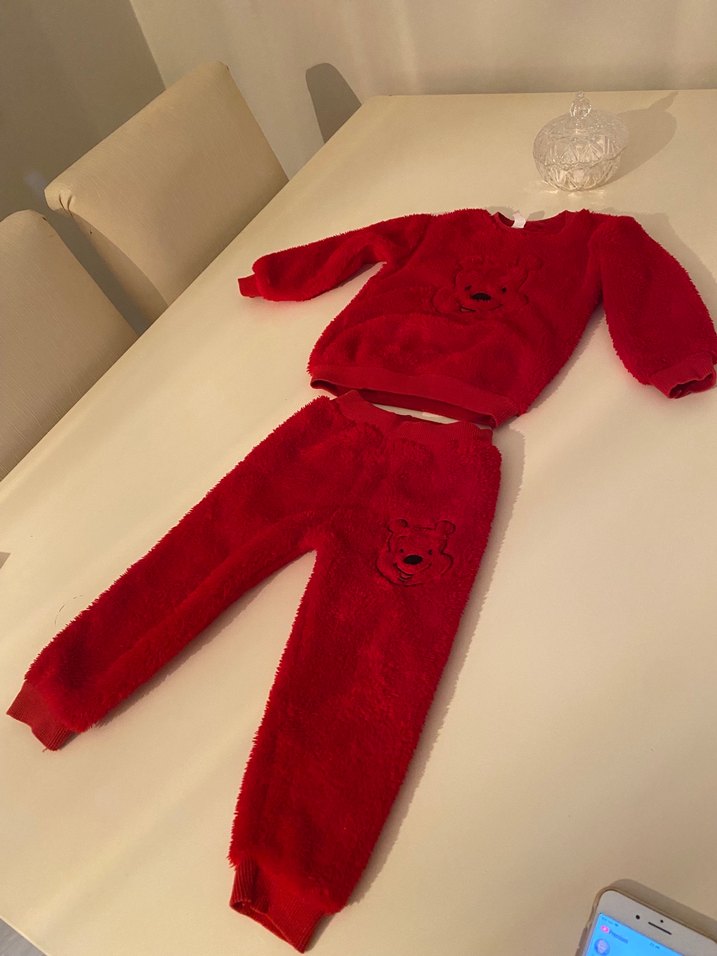 Kırmızı Peluş Takım 2 yas - Görsel 2