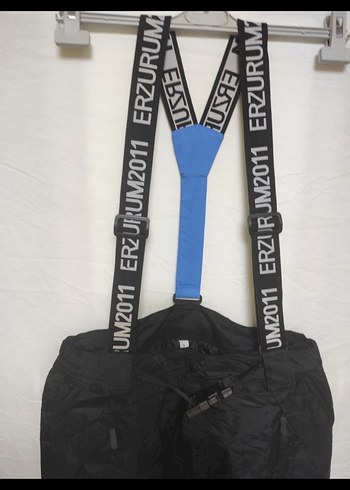 Siyah Erkek Kayak Pantolonu, Kemerli, Dar Kesim - Görsel 2