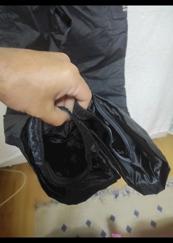 Siyah Erkek Kayak Pantolonu, Kemerli, Dar Kesim - Görsel 4