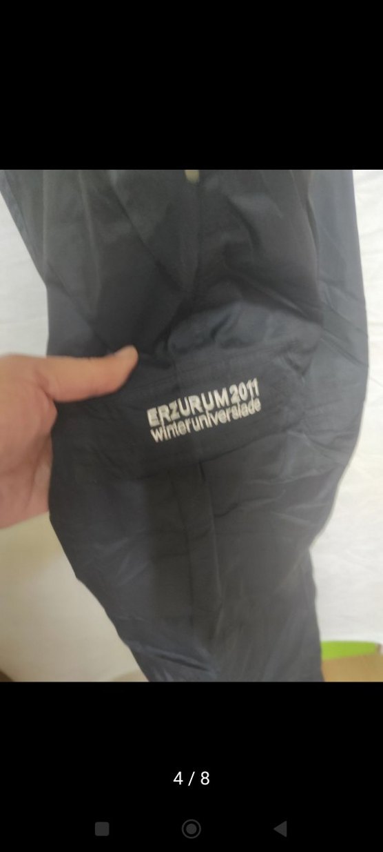 Siyah Erkek Kayak Pantolonu, Kemerli, Dar Kesim - Görsel 3