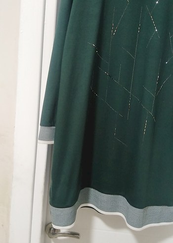 xl Beden Diger Kadın Yeşil Uzun Kollu Triko Tunik