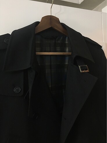 Sarar trençkot siyah - Görsel 5