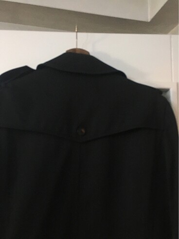 Sarar trençkot siyah - Görsel 8