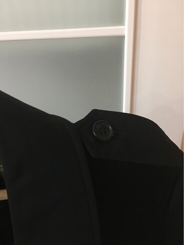 Sarar trençkot siyah - Görsel 10