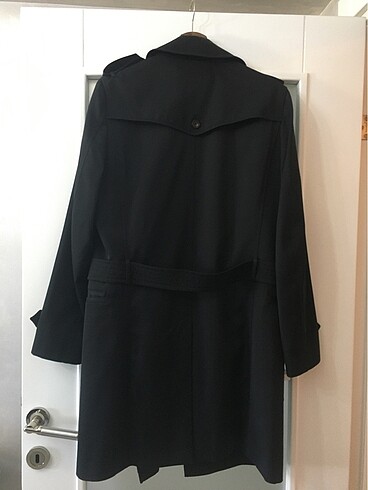 Sarar trençkot siyah - Görsel 11