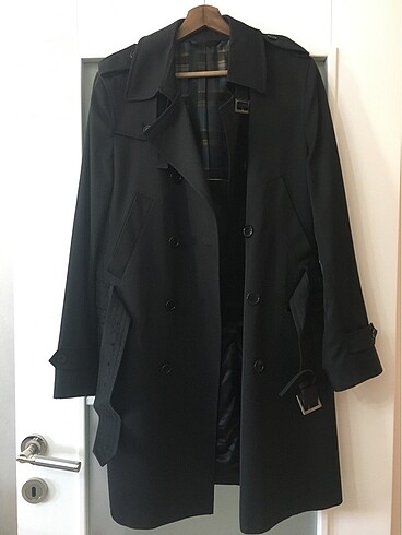 Sarar trençkot siyah - Görsel 12