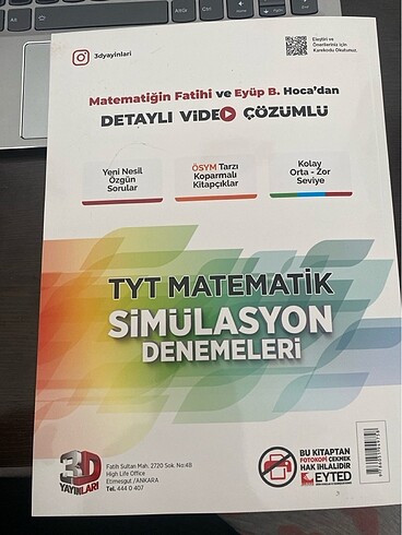  3d tyt matematik denmesi