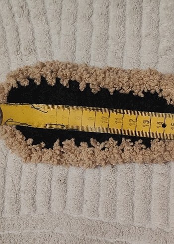 kız çocuk  Peluş Ev Terliği Bej - Görsel 3