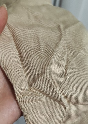 Bej Keten Kadın Uzun Tulum sırtı açık tulum - Görsel 6