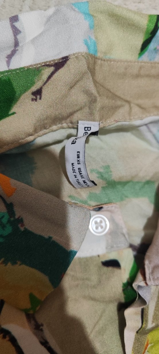 kısa kollu Çok Renkli Gömlek - Görsel 3