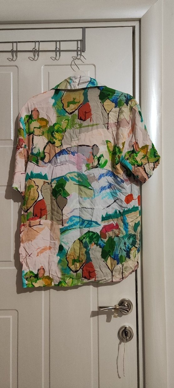 kısa kollu Çok Renkli Gömlek - Görsel 2