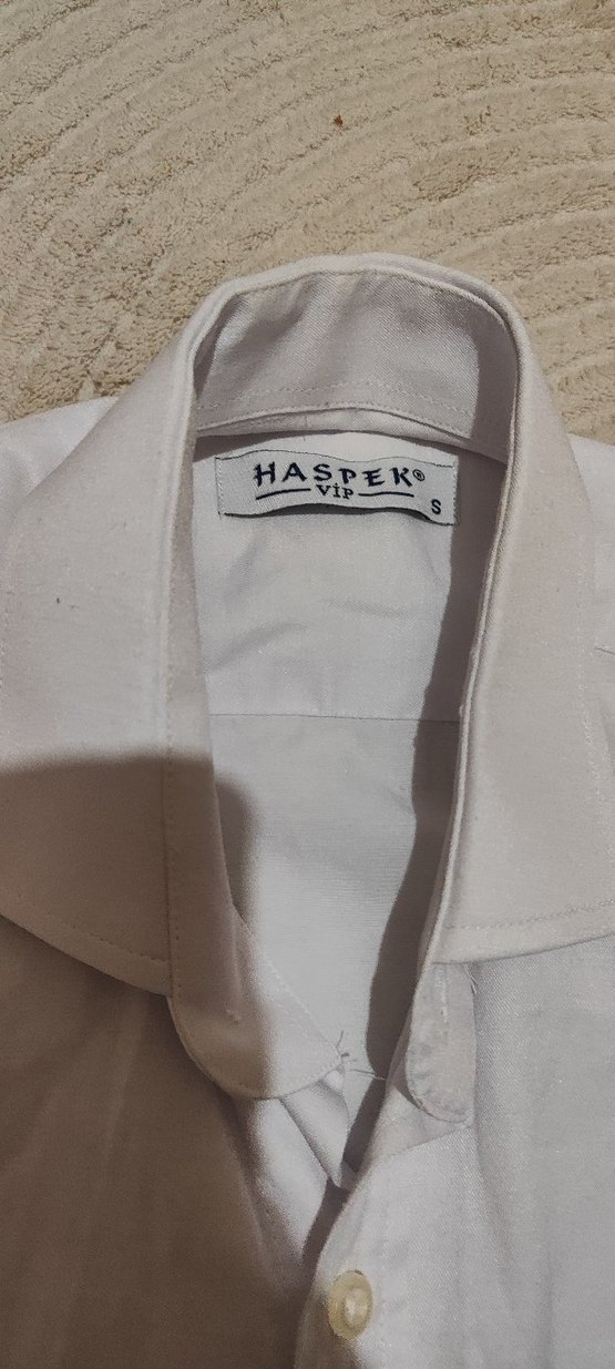 Erkek Beyaz klasik Gömlek haspek marka - Görsel 4