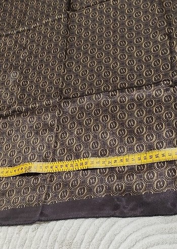 Vakko desen kahverengi Kadın eşarp fular - Görsel 5