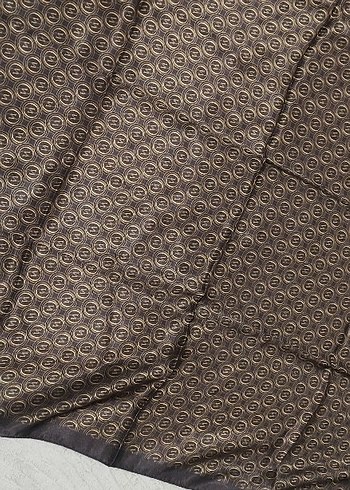 Vakko desen kahverengi Kadın eşarp fular - Görsel 4