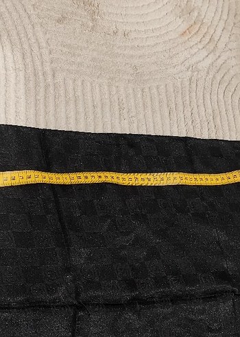 Siyah Parlak Kadın eşarp fular - Görsel 4