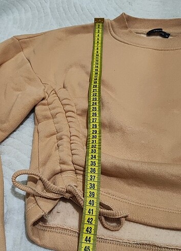 xs Beden Büzgülü sweatshirt 