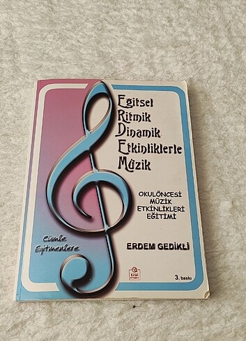 Erdem gedikli kitap müzik kitabı okul öncesi eğitim 