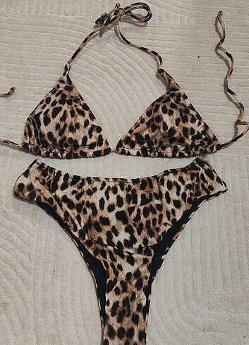 Leopar bikini takımı 