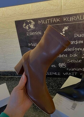 39 Beden Topuklu bot kısa topuklu çizme