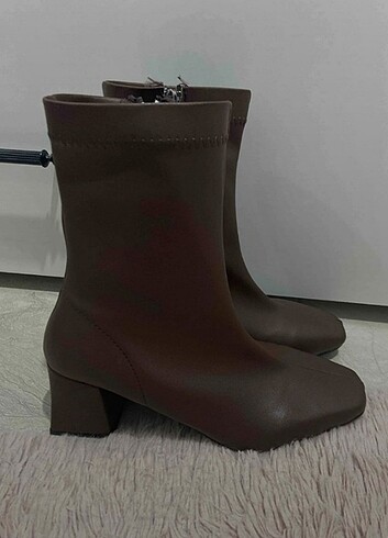 38 Beden Kısa çizme topuklu bot topuklu çizme