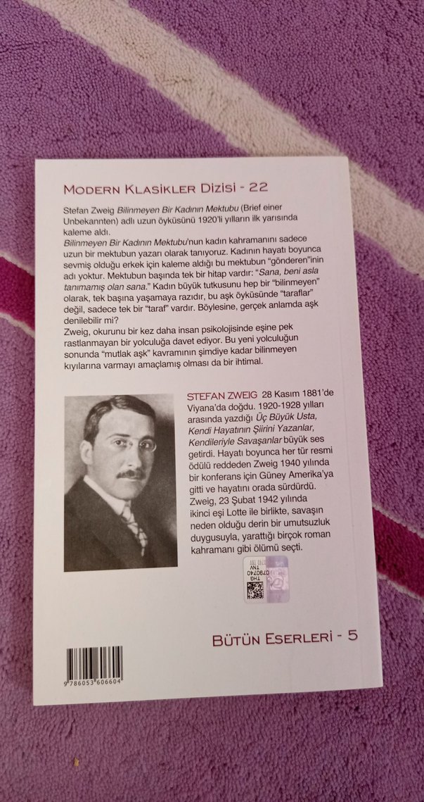 Bilinmeyen Bir Kadının Mektubu - Stefan Zweig - Görsel 2