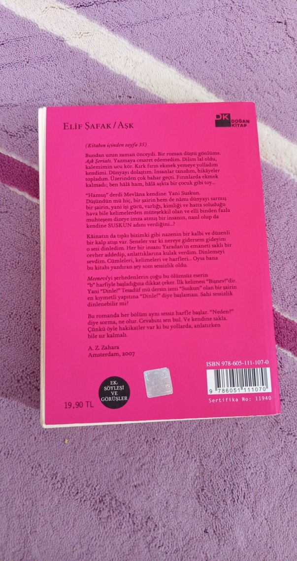 Elif Şafak - Aşk Romanı - Görsel 2