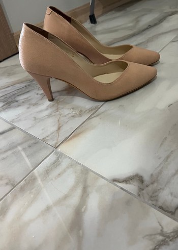 39 Beden ten rengi Renk Pudra çok uçuk pembe Stiletto Topuklu Kadın Ayakkabı