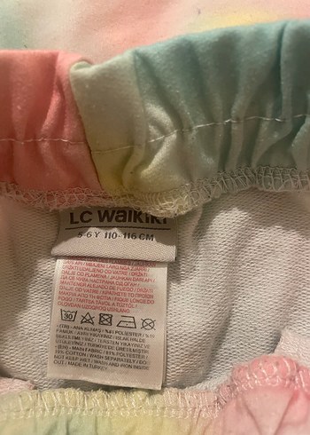 LC Waikiki Kızlar için Kapüşonlu Renkli Batik Eşofman Takımı